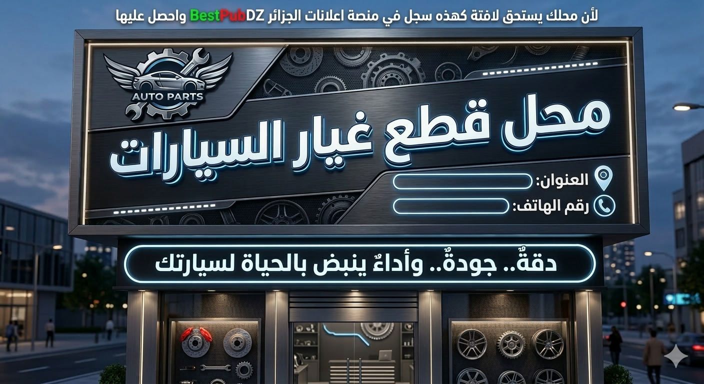 قطع غيار السيارات-اعلان تجريبي-