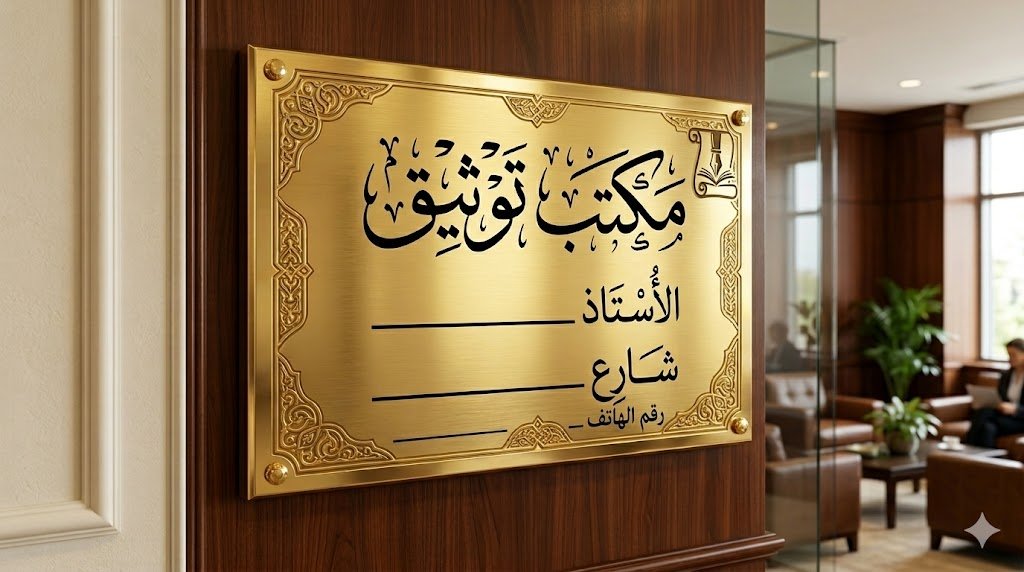 مكتب الموثق محمد….(إعلان تجريبي)