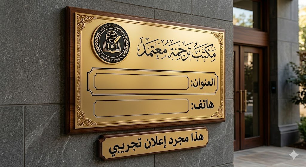 مكتب ترجمة معتمد (إعلان تجريبي)